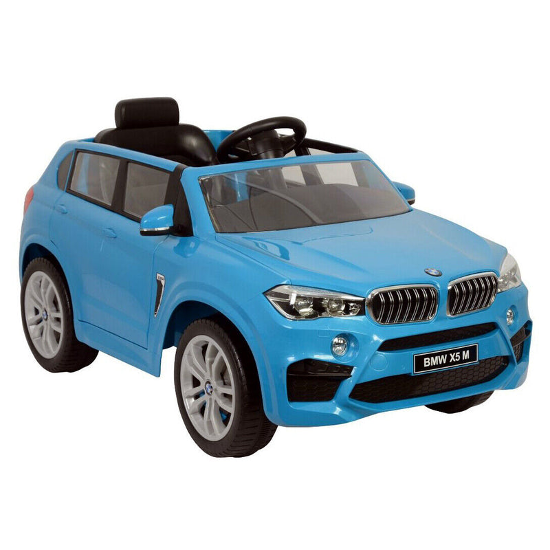 12V BMW X5M Electric SUV Ride-On Toy Car - White, Blue, or Red