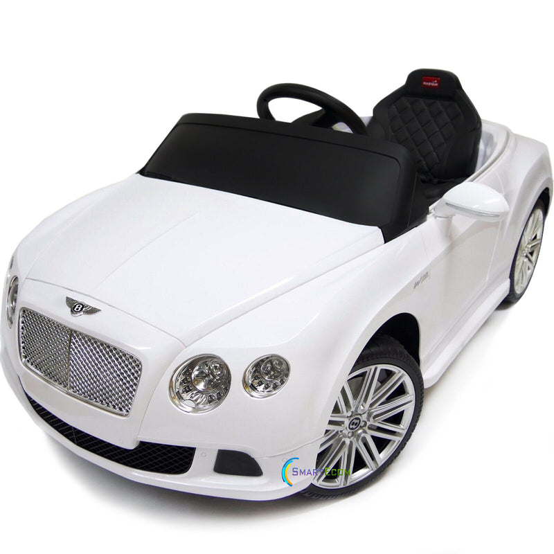 Licensed Bentley 12V Electric Car with R/C, Music, and Lights for Kids in Various Colors