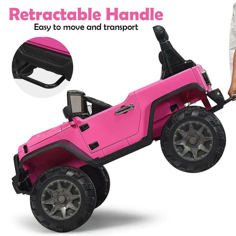 Bluetooth Ride-On Truck for Kids with Headlights and Remote Control - Suitable for Ages 3 to 7