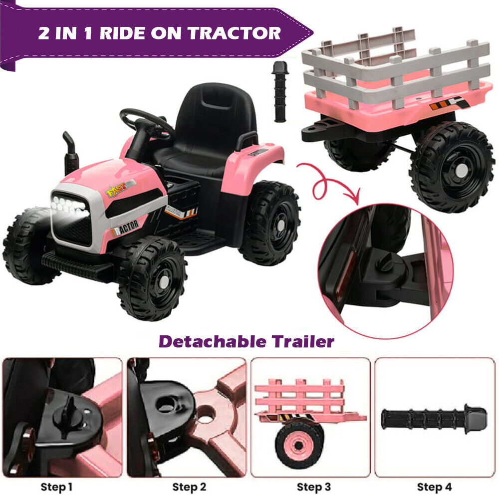 Pink ride hot sale on tractor