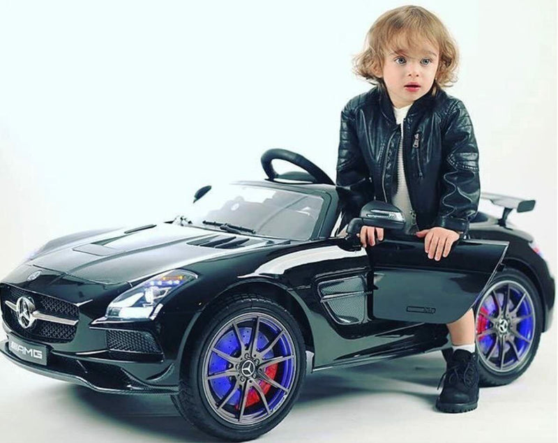 2023 Obsidian SLS AMG Mercedes Benz Car for Children 12V Electric Kids Ride-on Vehicle