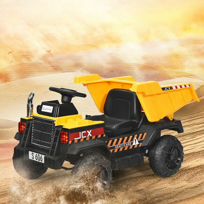 Electric Dump Truck Ride-On Toy for Kids - Perfect Gift for Construction Enthusiasts!