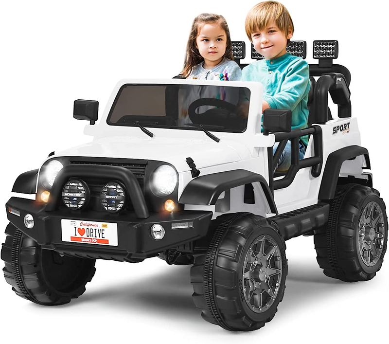 Off-Road Adventure 12V Ride-On Truck with Remote Control and Slow Start Feature