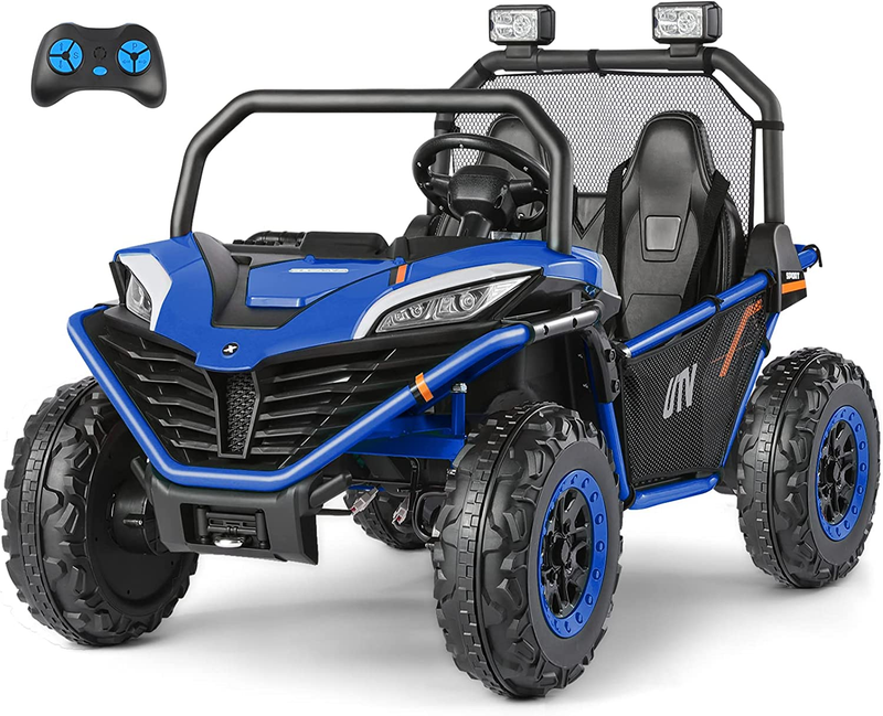 Off-Road UTV Toy for Kids - 2 Seater XL Ride-On Car, 12V Battery Operated Electric Vehicle