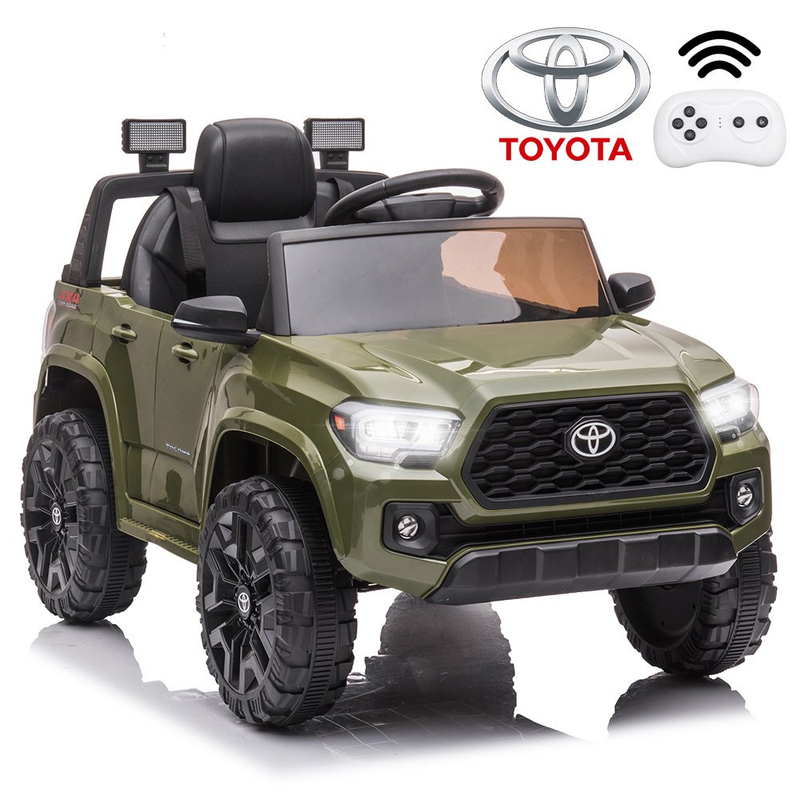 12V Powered Ride on Toy Cars for Boys Toyota Tacoma Style with Remot