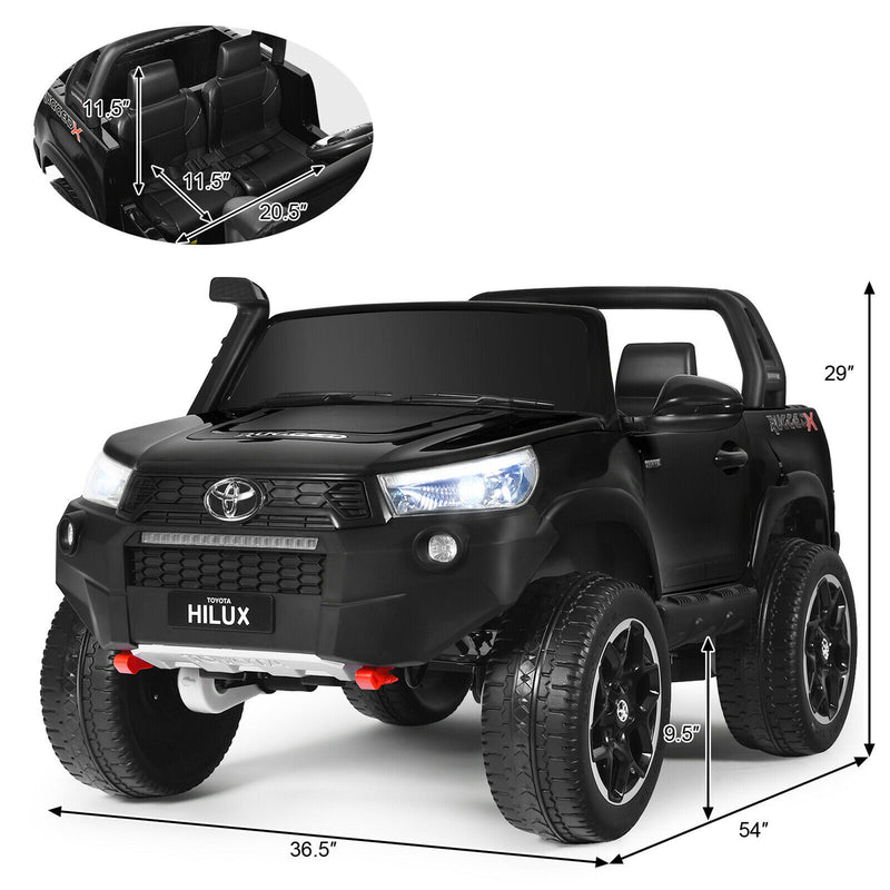 2x12V Official Toyota Hilux Ride On Truck Car 2-Seater 4WD with Remote Control