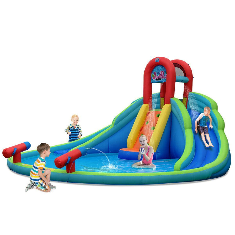 Modern Long-lasting Kids' Blow-up Water Slide Bounce Castle with Carrying Pouch