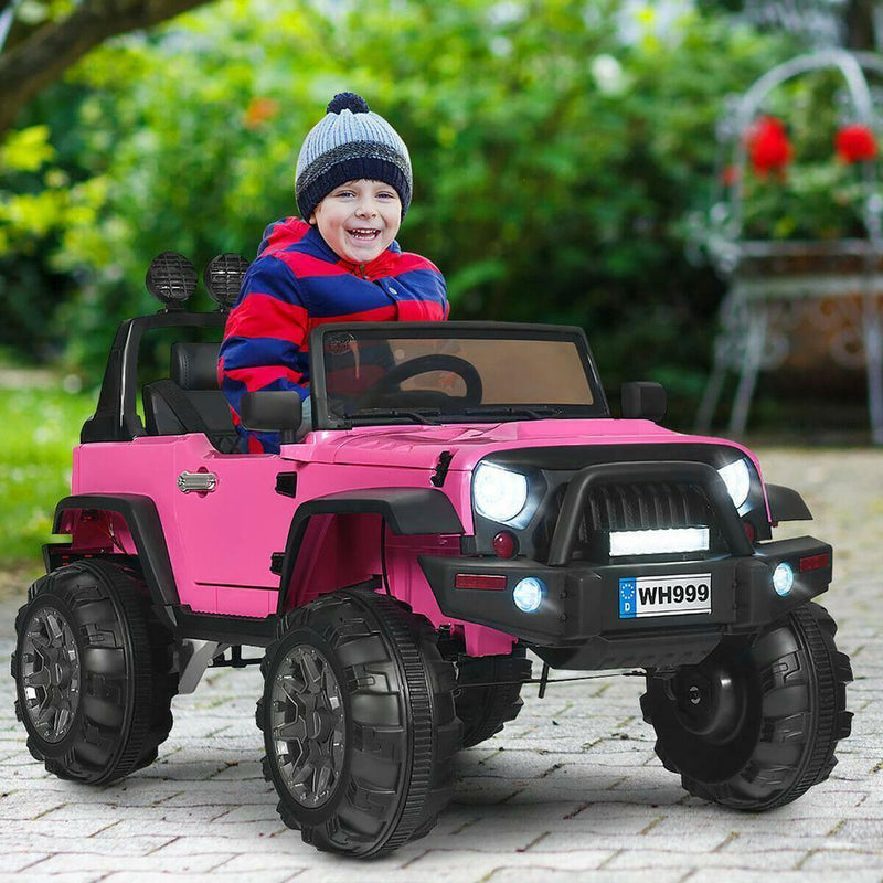 Bluetooth Ride-On Truck for Kids with Headlights and Remote Control - Suitable for Ages 3 to 7