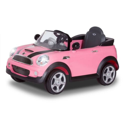 Rev Up the Fun with the Pink 6V Mini Cooper Ride-On