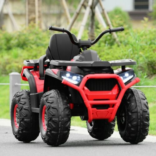 MP3 LED Lights Ride On Toy for Kids: Electric 4-Wheeler ATV Quad