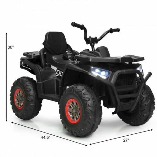 MP3 LED Lights Ride On Toy for Kids: Electric 4-Wheeler ATV Quad