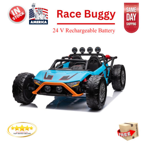 Super Slash Monster 2 seater Ride-on Race Buggy with 24V Power and Rubber Tires