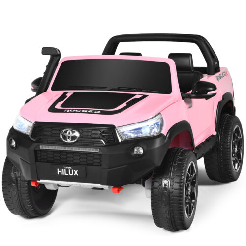 2-Seater 4WD Toyota Hilux Ride On Truck Car with Remote Control - Pink