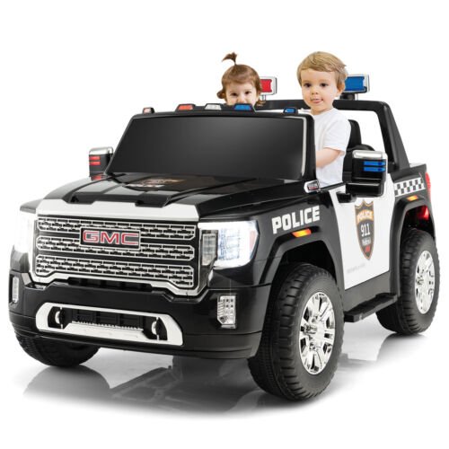 2-Seater Electric Police Car for Kids with Dual Control Modes - 12V Ride On Toy