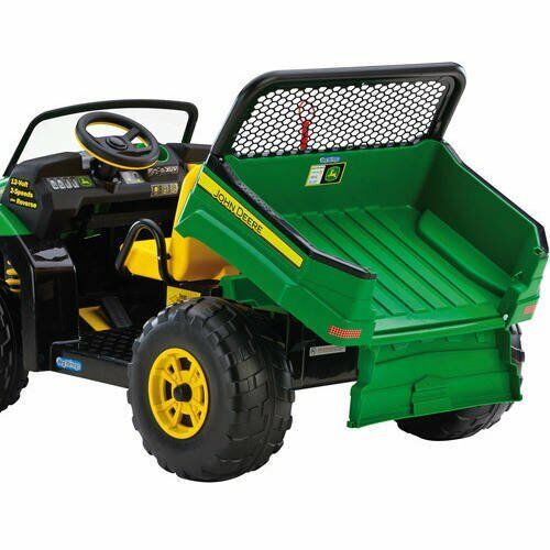 Electric John Deere 12V Ride On Tractor with Adjustable Seat for Kids