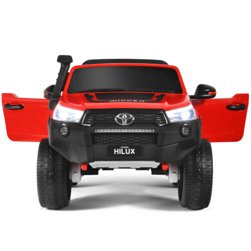 2-Seater Licensed Toyota Hilux Ride On Truck Car with Remote Control - Red