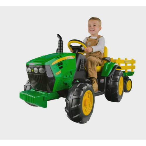 John Deere Electric Tractor Trailer Ride-On for Kids: A Fun and Exciting Toy for Little Farmers!