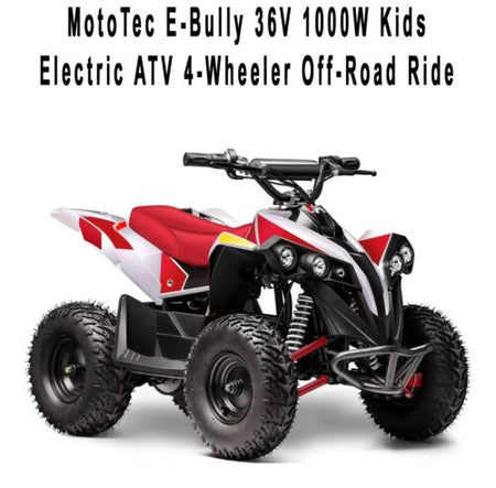 MotoTec E Bully 36V 1000W Children s Electric ATV Quad Bike Off Road R