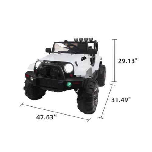 12V Kids Ride On SUV with MP3, RC Remote, LED Lights and Safety Features