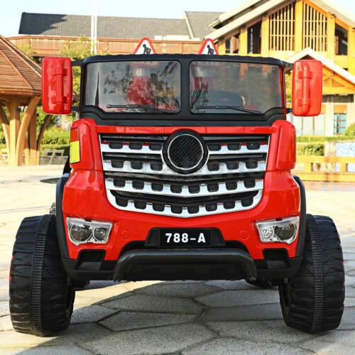 12V Four-wheel Drive Construction Truck 2.4G Remote Control/App Control Children's Electric Ride On Vehicle