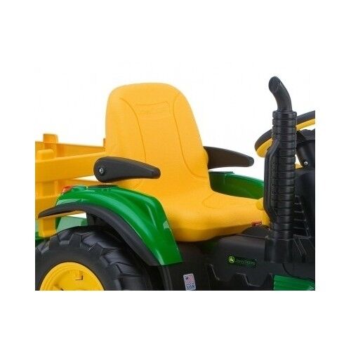 John Deere 12V Battery Powered Ride-On Tractor with Trailer for Kids