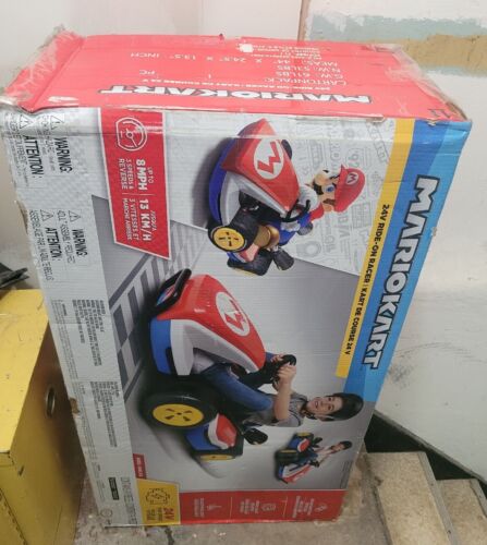 Nintendo Super Mario Kart 24V Battery Powered 3 Speed Ride-On Racer with a Top Speed of 8 MPH