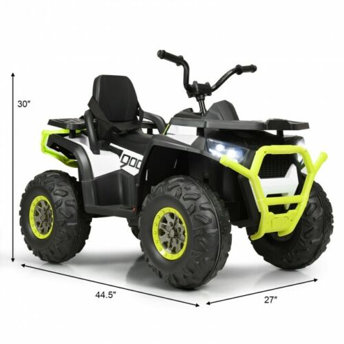 MP3 LED Lights Ride On Toy for Kids: Electric 4-Wheeler ATV Quad