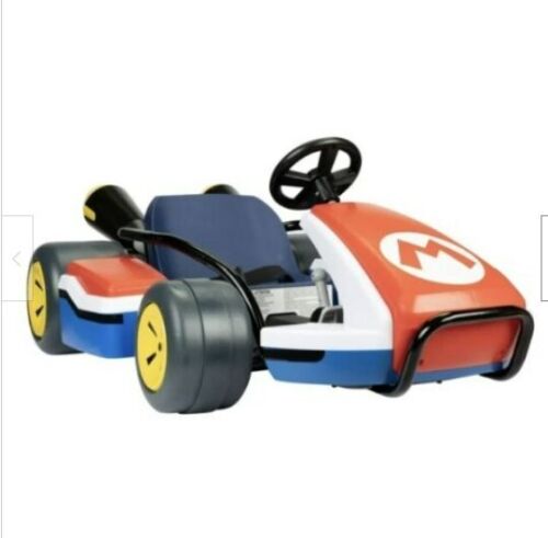 Super Mario Kart 24V Battery-Powered Ride-On Racer with 3 Speeds - Up to 8 Miles Per Hour