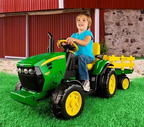 John Deere Electric Tractor Trailer Ride-On for Kids: A Fun and Exciting Toy for Little Farmers!