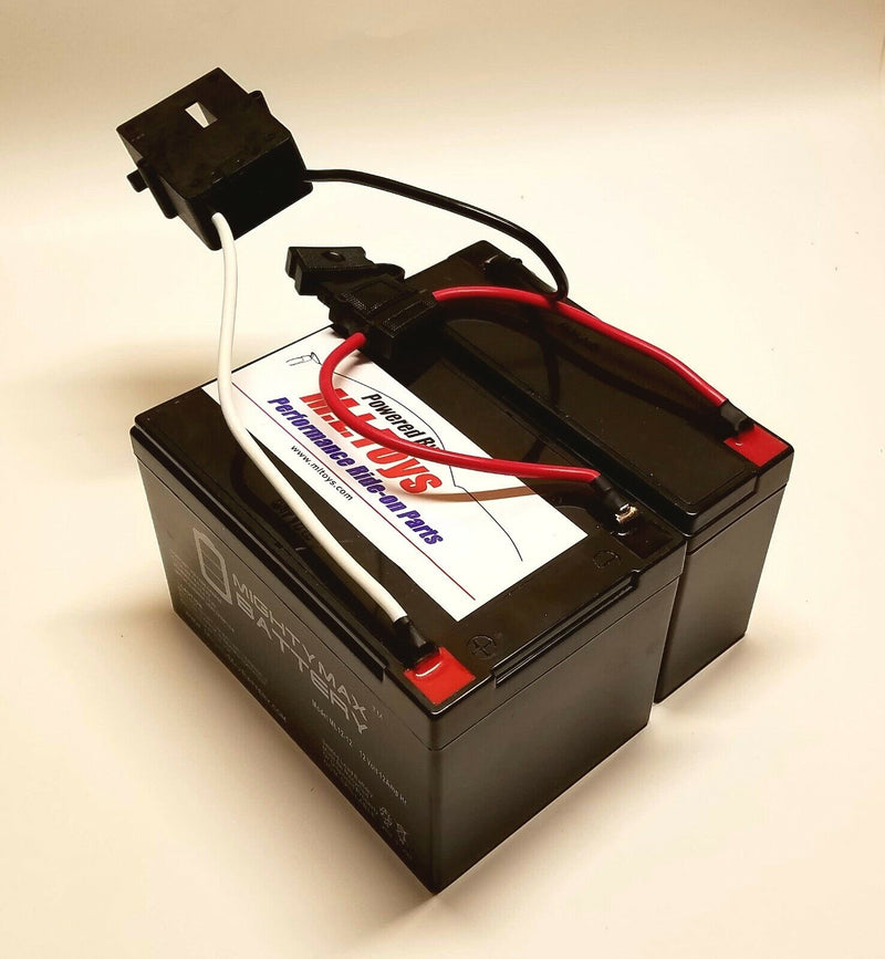 Upgraded power wheels store battery